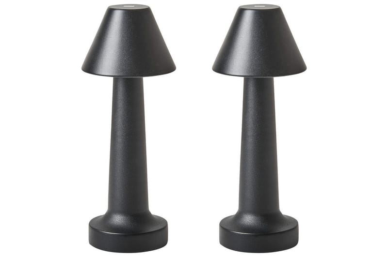 Adasi LED Bordlampe 2 stk 24 cm - Sort - Belysning - Lamper & indendørsbelysning - Sengelampe - Sengelampe bord