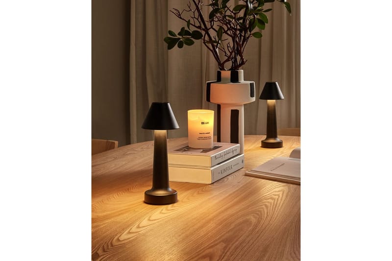 Adasi LED Bordlampe 2 stk 24 cm - Sort - Belysning - Lamper & indendørsbelysning - Sengelampe - Sengelampe bord