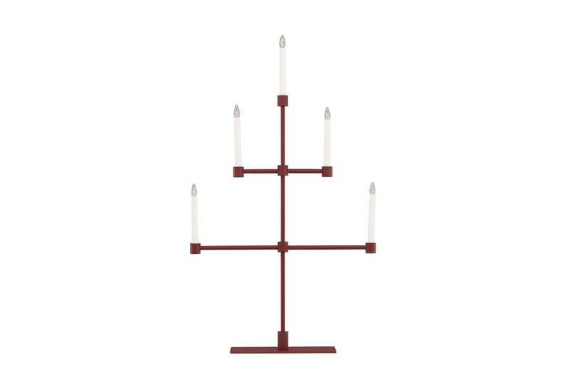 Avoriaz Adventslysestage 92 cm - Rød - Belysning - Lamper & indendørsbelysning - Sengelampe - Sengelampe bord