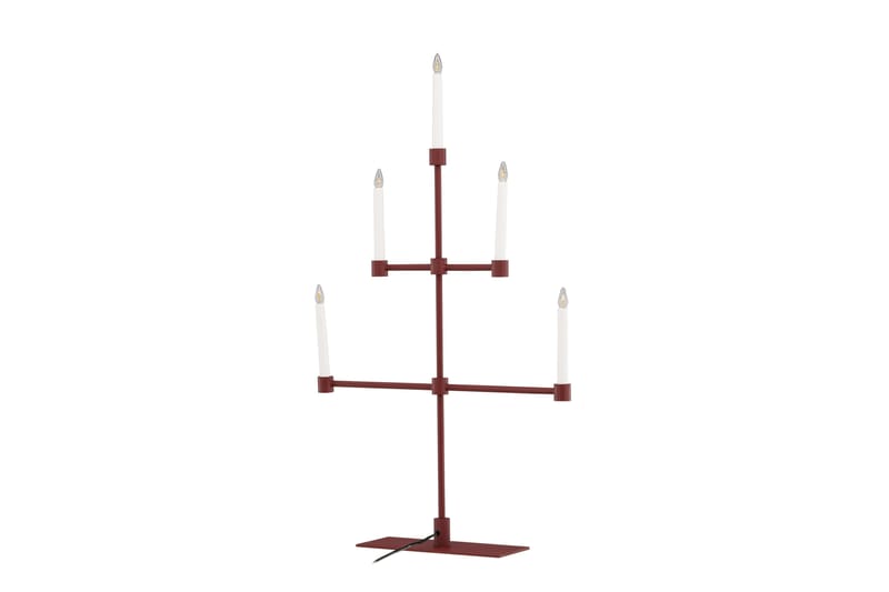 Avoriaz Adventslysestage 92 cm - Rød - Belysning - Lamper & indendørsbelysning - Sengelampe - Sengelampe bord
