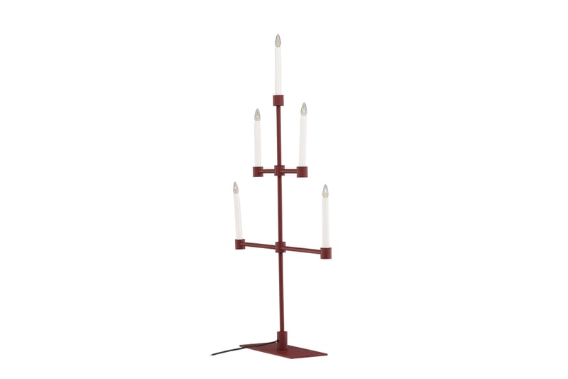 Avoriaz Adventslysestage 92 cm - Rød - Belysning - Lamper & indendørsbelysning - Sengelampe - Sengelampe bord