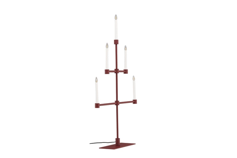 Avoriaz Adventslysestage 92 cm - Rød - Belysning - Lamper & indendørsbelysning - Sengelampe - Sengelampe bord