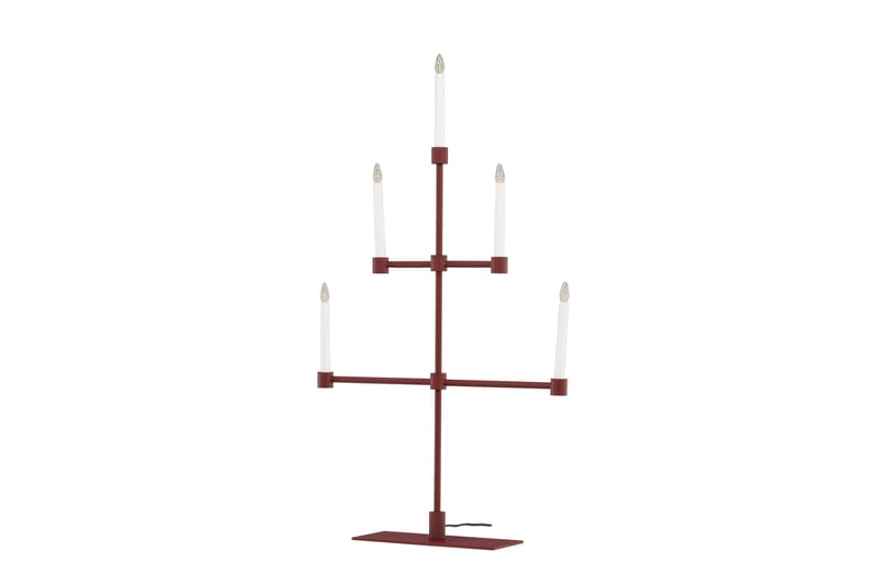 Avoriaz Adventslysestage 92 cm - Rød - Belysning - Lamper & indendørsbelysning - Sengelampe - Sengelampe bord