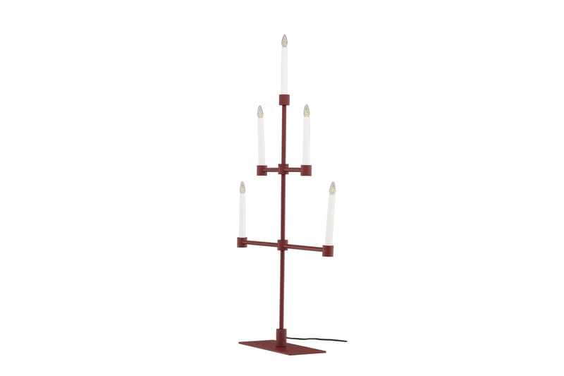 Avoriaz Adventslysestage 92 cm - Rød - Belysning - Lamper & indendørsbelysning - Sengelampe - Sengelampe bord