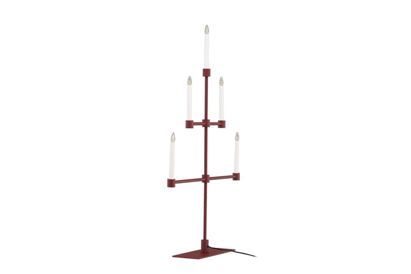 Avoriaz Adventslysestage 92 cm - Rød - Belysning - Lamper & indendørsbelysning - Sengelampe - Sengelampe bord