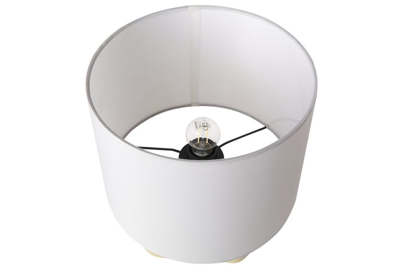Avsaki Bordlampe 43 cm E27 - Gul/Hvid - Belysning - Lamper & indendørsbelysning - Sengelampe - Sengelampe bord