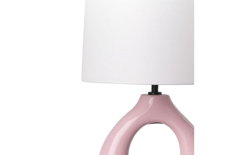 Avsaki Bordlampe 43 cm E27 - Lyserød/Hvid - Belysning - Lamper & indendørsbelysning - Sengelampe - Sengelampe bord