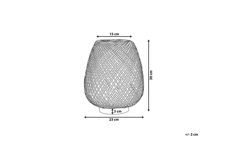Bomu Bordlampe 30 cm E27 - Lyst træ/Hvid - Belysning - Lamper & indendørsbelysning - Sengelampe - Sengelampe bord