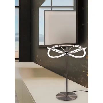 Bordlampe Charivari - Børstet stål - Belysning - Lamper & indendørsbelysning - Sengelampe - Sengelampe bord