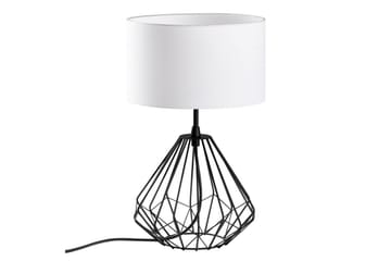 Bordlampe Diamant Hvid / Sort