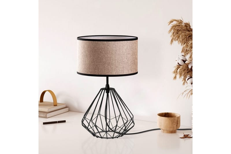 Bordlampe Diamant Mink / Sort - Mink / Sort - Belysning - Lamper & indendørsbelysning - Sengelampe - Sengelampe bord