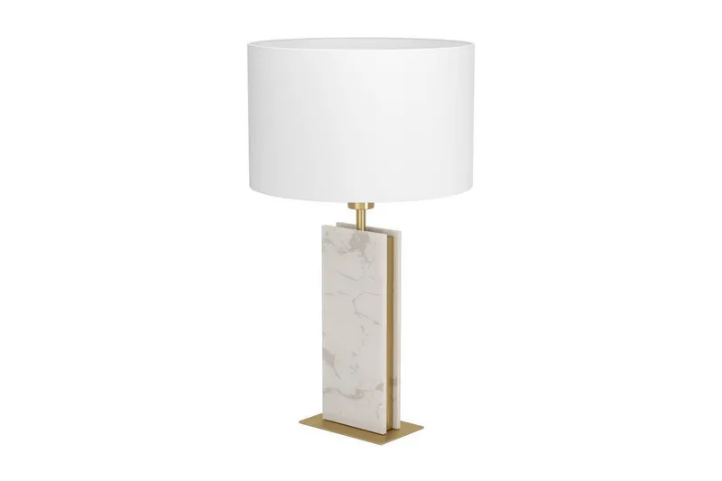 Bordlampe Eglo Belesar Messing/Hvid, Messing/Hvid