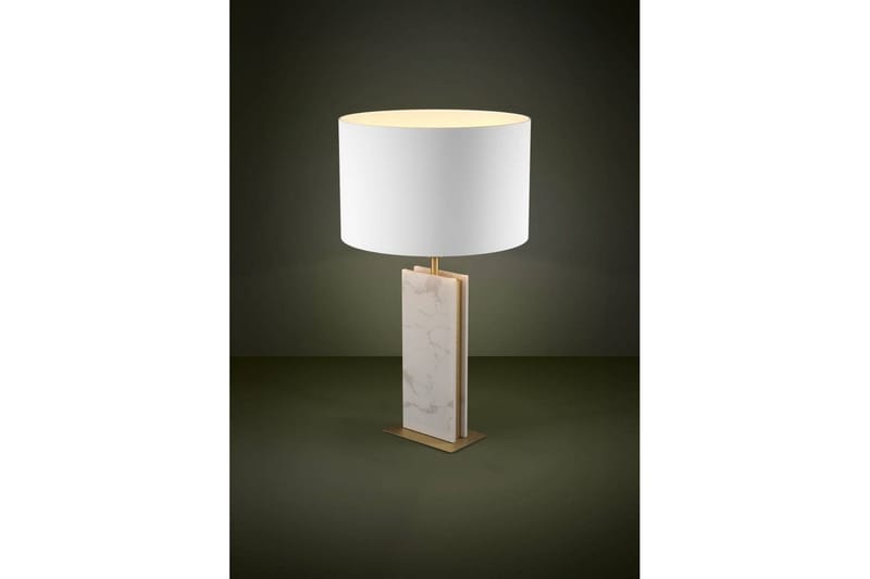 Bordlampe Eglo Belesar Messing/Hvid - Messing/Hvid - Belysning - Lamper & indendørsbelysning - Sengelampe - Sengelampe bord