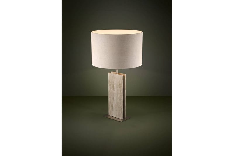 Bordlampe Eglo Belesar Nikkel/Natur - Nikkel/Natur - Belysning - Lamper & indendørsbelysning - Sengelampe - Sengelampe bord