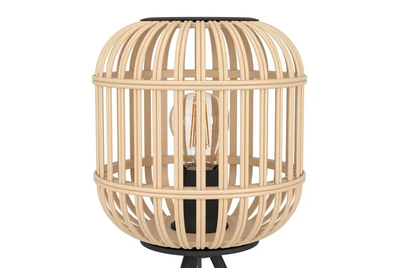 Bordlampe Eglo Bordesley - Sort/Brun - Belysning - Lamper & indendørsbelysning - Sengelampe - Sengelampe bord