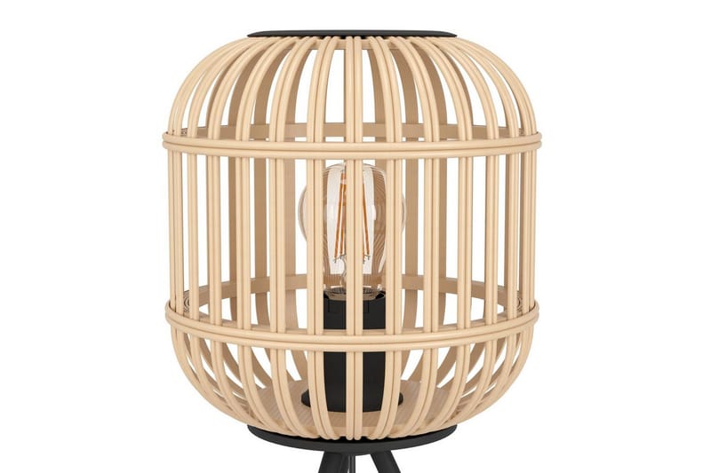Bordlampe Eglo Bordesley - Sort/Brun - Belysning - Lamper & indendørsbelysning - Sengelampe - Sengelampe bord