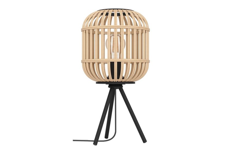 Bordlampe Eglo Bordesley - Sort/Brun - Belysning - Lamper & indendørsbelysning - Sengelampe - Sengelampe bord