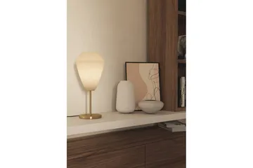 Bordlampe Eglo Caprarola - Messing/Beige - Belysning - Lamper & indendørsbelysning - Sengelampe - Sengelampe bord