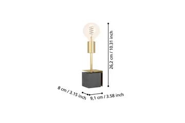 Bordlampe Eglo Carmita Sort - Sort - Belysning - Lamper & indendørsbelysning - Sengelampe - Sengelampe bord
