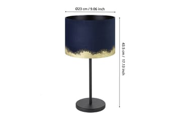 Bordlampe Eglo Casuarita Blå/Guld - Belysning - Lamper & indendørsbelysning - Sengelampe - Sengelampe bord