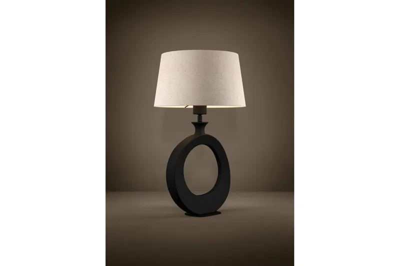 Bordlampe Eglo Diezma Sort/Natur 52 cm - 52 cm - Belysning - Lamper & indendørsbelysning - Sengelampe - Sengelampe bord