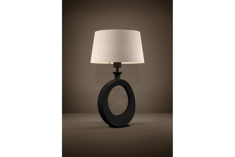 Bordlampe Eglo Diezma Sort/Natur 52 cm - 52 cm - Belysning - Lamper & indendørsbelysning - Sengelampe - Sengelampe bord
