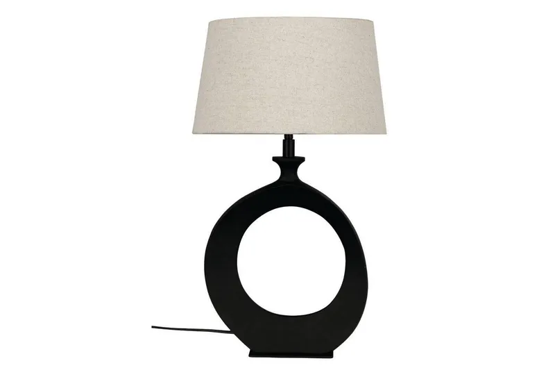 Bordlampe Eglo Diezma Sort/Natur 52 cm - 52 cm - Belysning - Lamper & indendørsbelysning - Sengelampe - Sengelampe bord