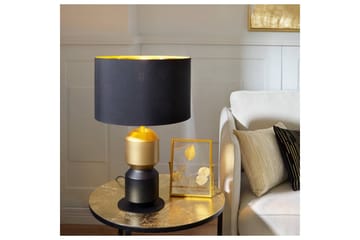 Bordlampe Eglo Laurignano Sort/Guld - Belysning - Lamper & indendørsbelysning - Sengelampe - Sengelampe bord