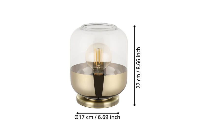 Bordlampe Eglo Maryvilla - Bronze/Guld - Belysning - Lamper & indendørsbelysning - Sengelampe - Sengelampe bord