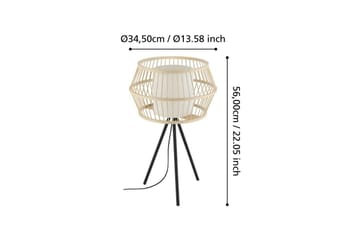 Bordlampe Eglo Monterroso Natur - Belysning - Lamper & indendørsbelysning - Sengelampe - Sengelampe bord