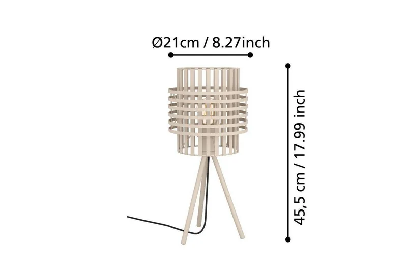 Bordlampe Eglo Oltamar Sand - Belysning - Lamper & indendørsbelysning - Sengelampe - Sengelampe bord