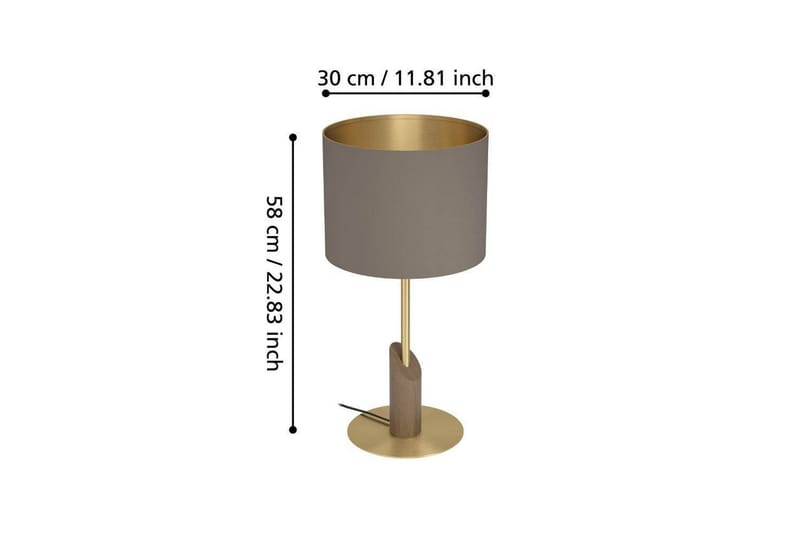 Bordlampe Eglo Santandria Cappuccino - Belysning - Lamper & indendørsbelysning - Sengelampe - Sengelampe bord