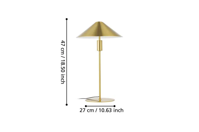 Bordlampe Eglo Paraguay Messing - Belysning - Lamper & indendørsbelysning - Sengelampe - Sengelampe bord