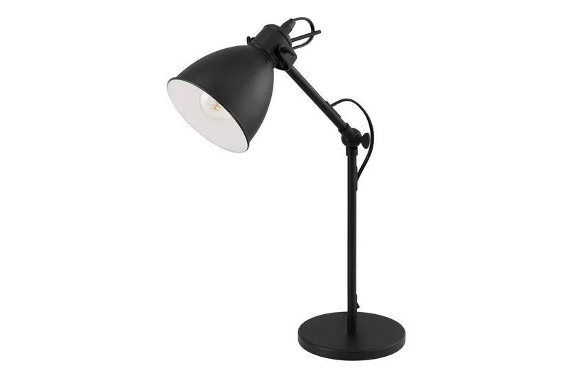 Bordlampe Eglo Priddy, Sort/Hvid