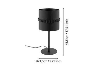Bordlampe Eglo Paraguaio Sort - Belysning - Lamper & indendørsbelysning - Sengelampe - Sengelampe bord