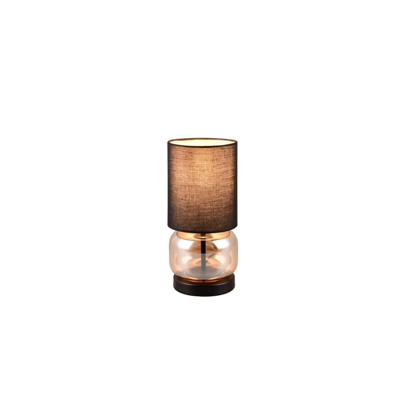 Bordlampe Elio, Mat sort/amber