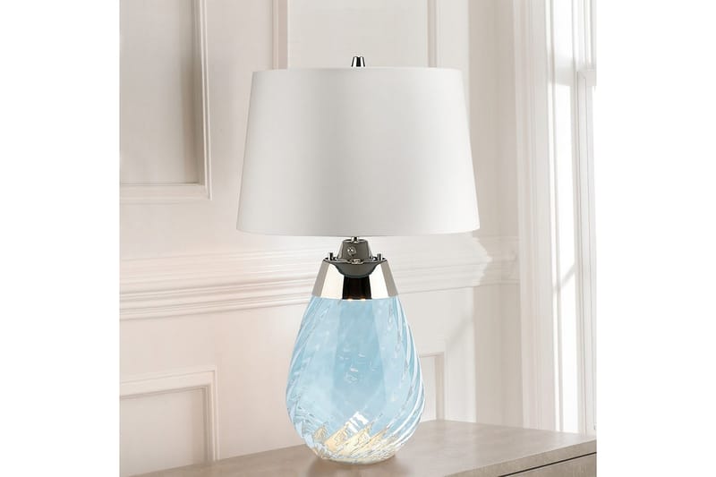 Bordlampe Elstead Lighting Lena Blå - Blå - Belysning - Lamper & indendørsbelysning - Sengelampe - Sengelampe bord