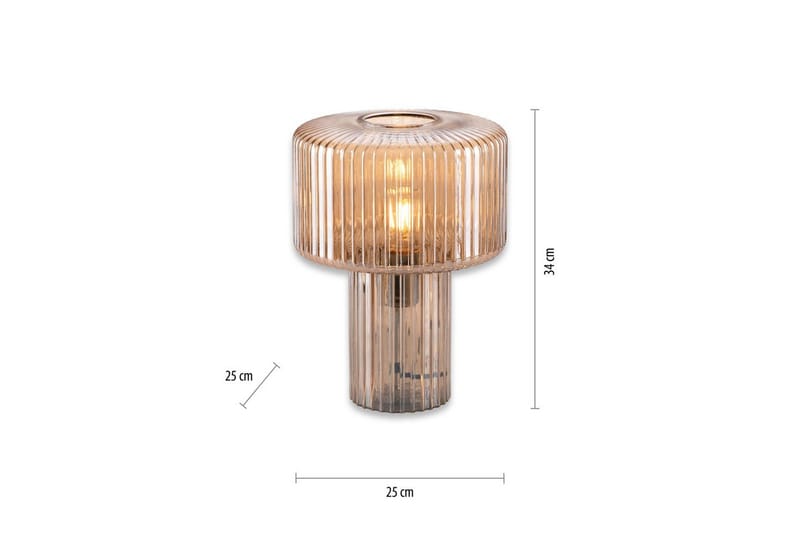 Bordlampe Fungus - Amberfarvet - Belysning - Lamper & indendørsbelysning - Sengelampe - Sengelampe bord