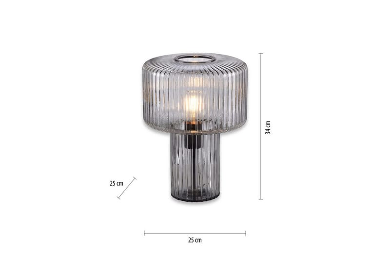 Bordlampe Fungus - Røget farvet - Belysning - Lamper & indendørsbelysning - Sengelampe - Sengelampe bord