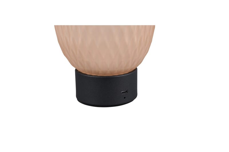 Bordlampe genopladelig TRIO Facette Matsort/amber - Matsort/amber - Belysning - Lamper & indendørsbelysning - Sengelampe - Sengelampe bord