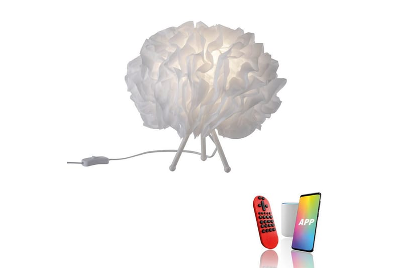 Bordlampe Lolasmart Naomi - 35x30x35 cm - Belysning - Lamper & indendørsbelysning - Sengelampe - Sengelampe bord