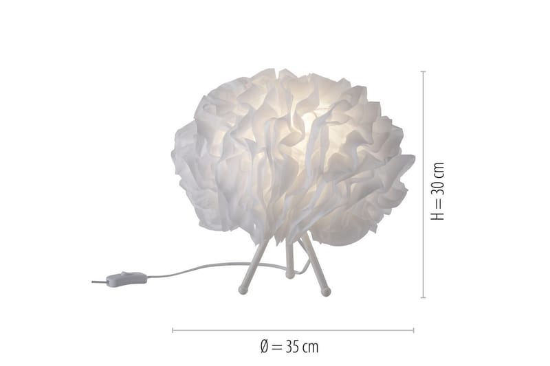 Bordlampe Lolasmart Naomi - 35x30x35 cm - Belysning - Lamper & indendørsbelysning - Sengelampe - Sengelampe bord