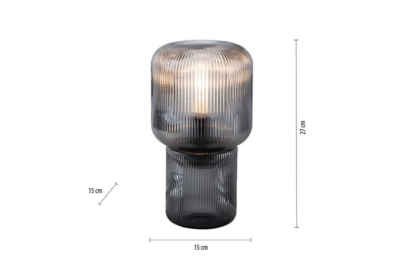 Bordlampe Mashi - 15x27x15 cm - Belysning - Lamper & indendørsbelysning - Sengelampe - Sengelampe bord