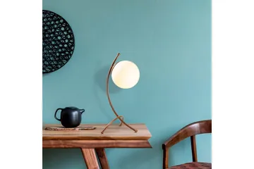 Bordlampe Melra Hvid / Kobber - Hvid / Kobber - Belysning - Lamper & indendørsbelysning - Sengelampe - Sengelampe bord