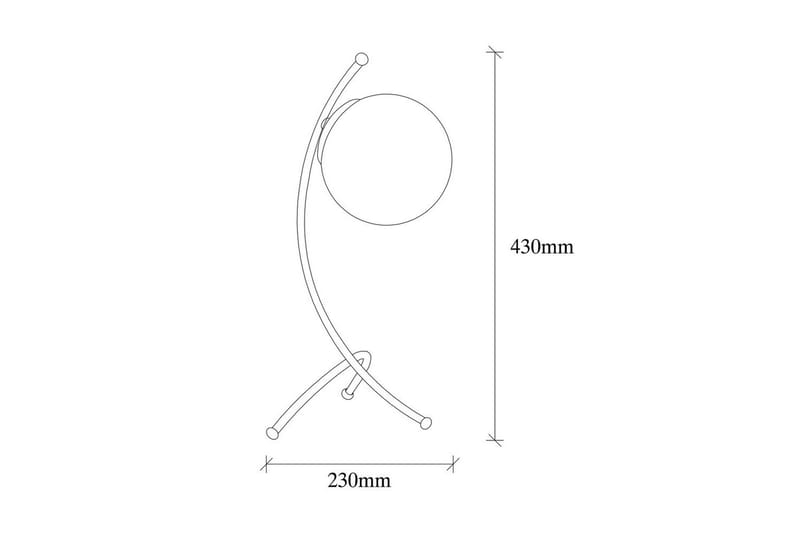 Bordlampe Melra Hvid / Kobber - Hvid / Kobber - Belysning - Lamper & indendørsbelysning - Sengelampe - Sengelampe bord