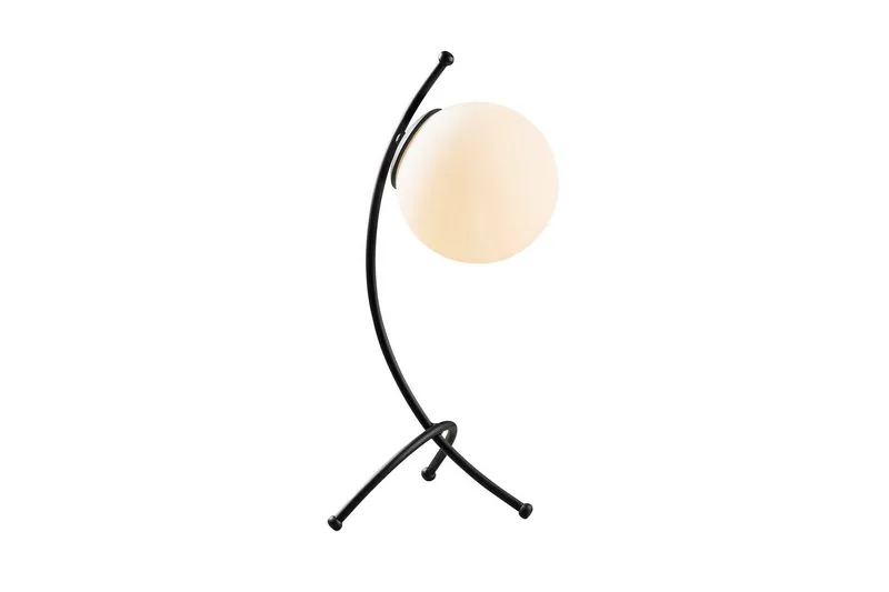 Bordlampe Melra Sort / Hvid, Sort / Hvid