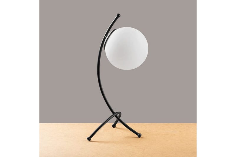 Bordlampe Melra Sort / Hvid - Sort / Hvid - Belysning - Lamper & indendørsbelysning - Sengelampe - Sengelampe bord