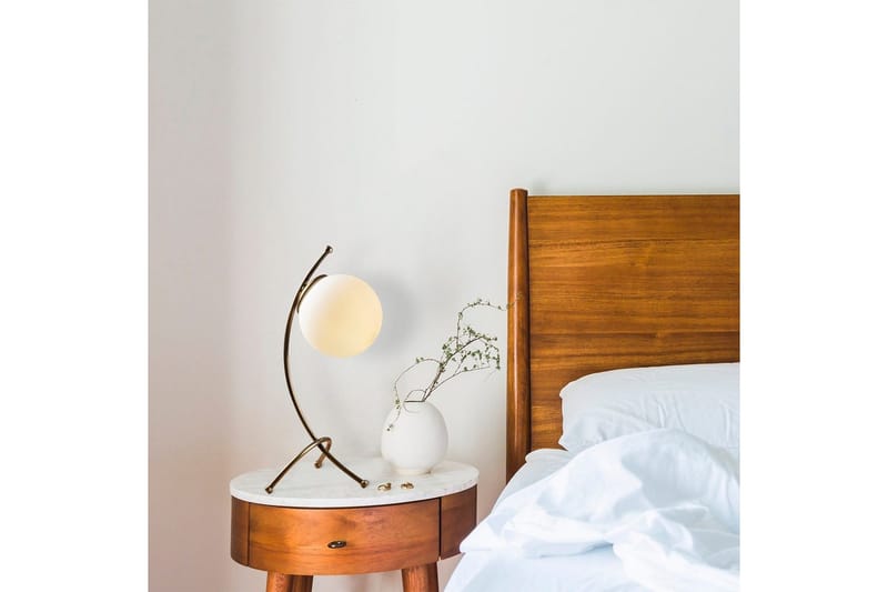 Bordlampe Melra Vintage / Hvid - Vintage / Hvid - Belysning - Lamper & indendørsbelysning - Sengelampe - Sengelampe bord