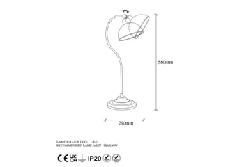 Bordlampe Moonridge Rany - Guld - Belysning - Lamper & indendørsbelysning - Sengelampe - Sengelampe bord