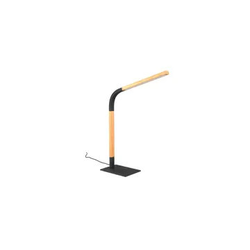 Bordlampe Norris - Mat sort/træ - Belysning - Lamper & indendørsbelysning - Sengelampe - Sengelampe bord
